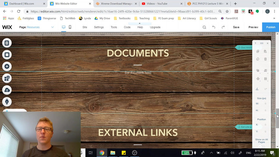 Test - Website walk-through